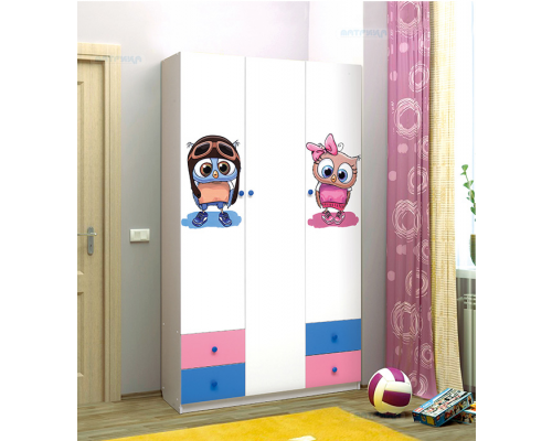 Шкаф 3-х дверный ''Совята''